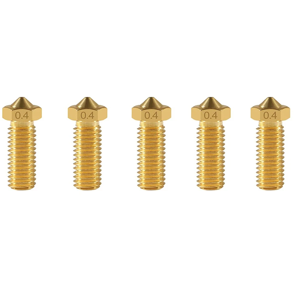 

5pcs/Lot FLSUN SR 3D Printer Extruder Nozzle Super Racer Hotend Part Brass Print Head 1.75mm Consumables