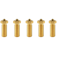 5pcs/Lot FLSUN SR 3D Printer Extruder Nozzle Super Racer Hotend Part Brass Print Head 1.75mm Consumables