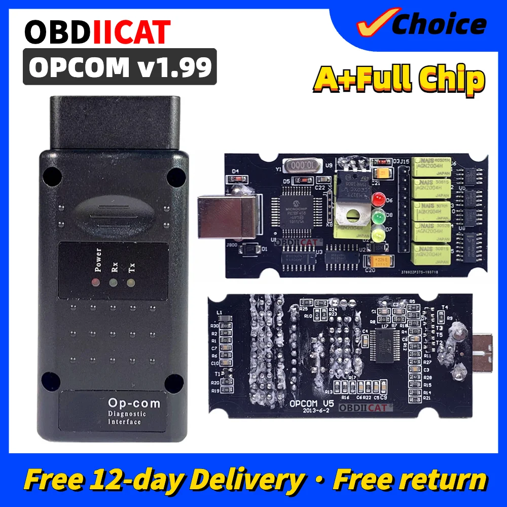 Opcom 2021, новый инструмент для автоматической фотографии OBD2 с чипом PIC18F458 FTDI, обновленный для последней версии 1,99