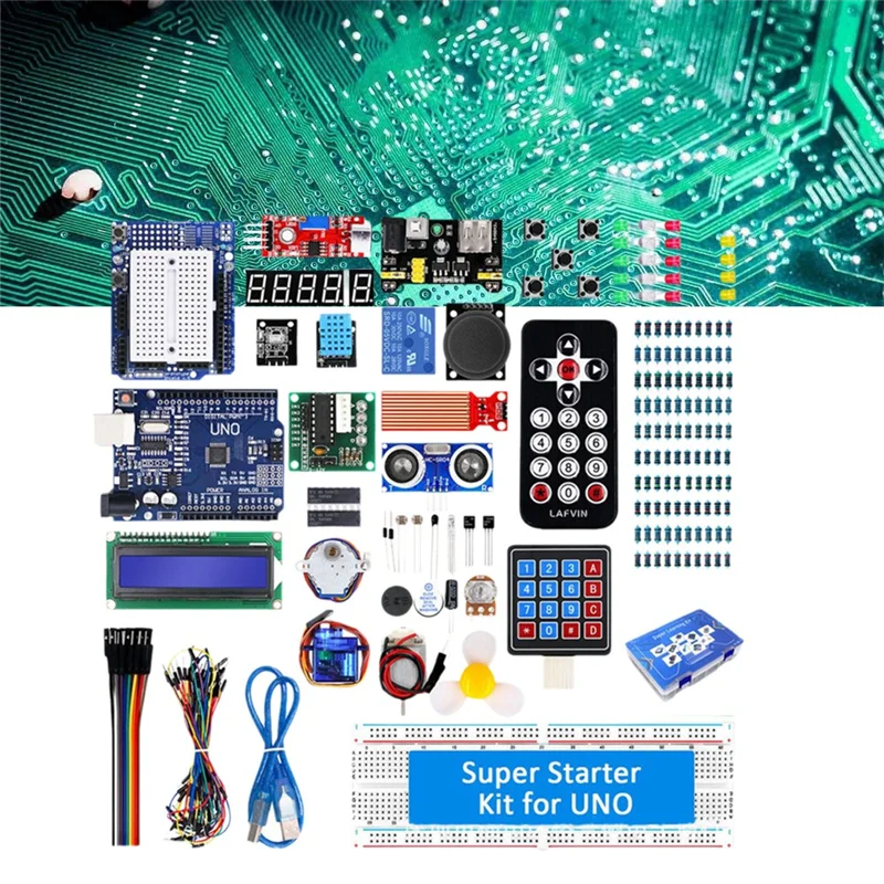GROCE-For UNO R3 Development Board Super Starter Kit RFID Upgrade Kit Super Starter Kit Tutorial Learning Kit