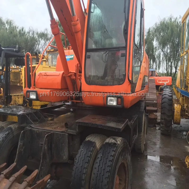 Used Doosan DH140W-7 Wheel With Good Excavator Bucket And Tire For Sale