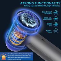 2-In-1 Electric Compressed Air Duster, Cordless Air Duster and Vacuum, Air Duster Blower, 3 Adjustable Speed HOT