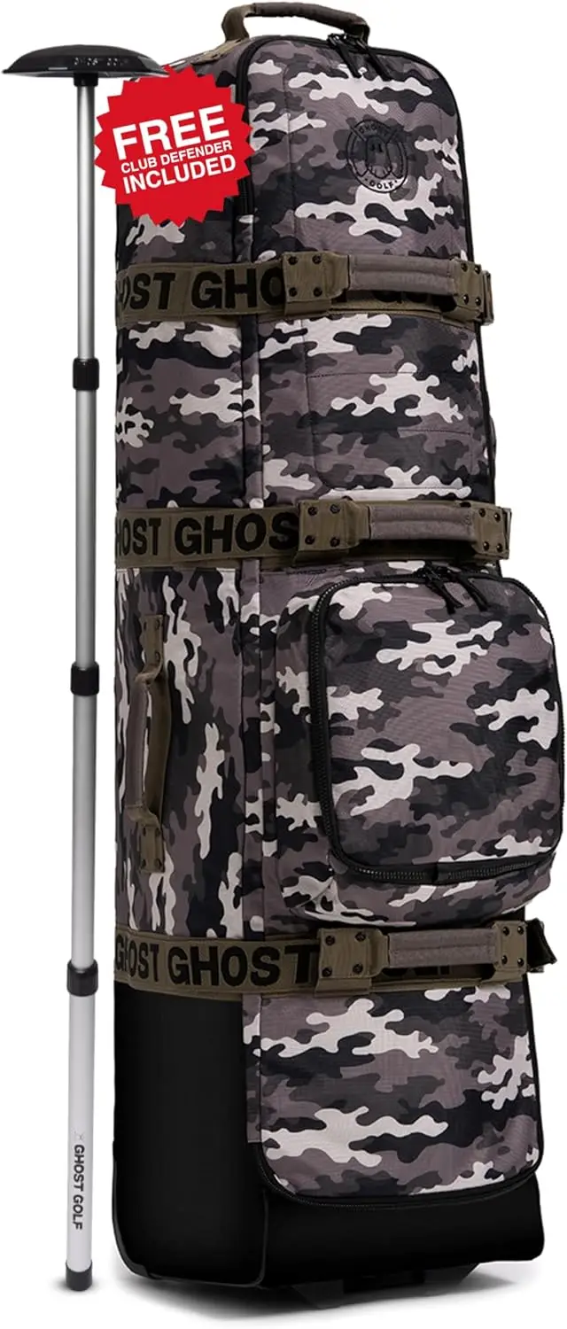 Golf Travel Bag with Wheels and Lockable Zippers for Airline Travel