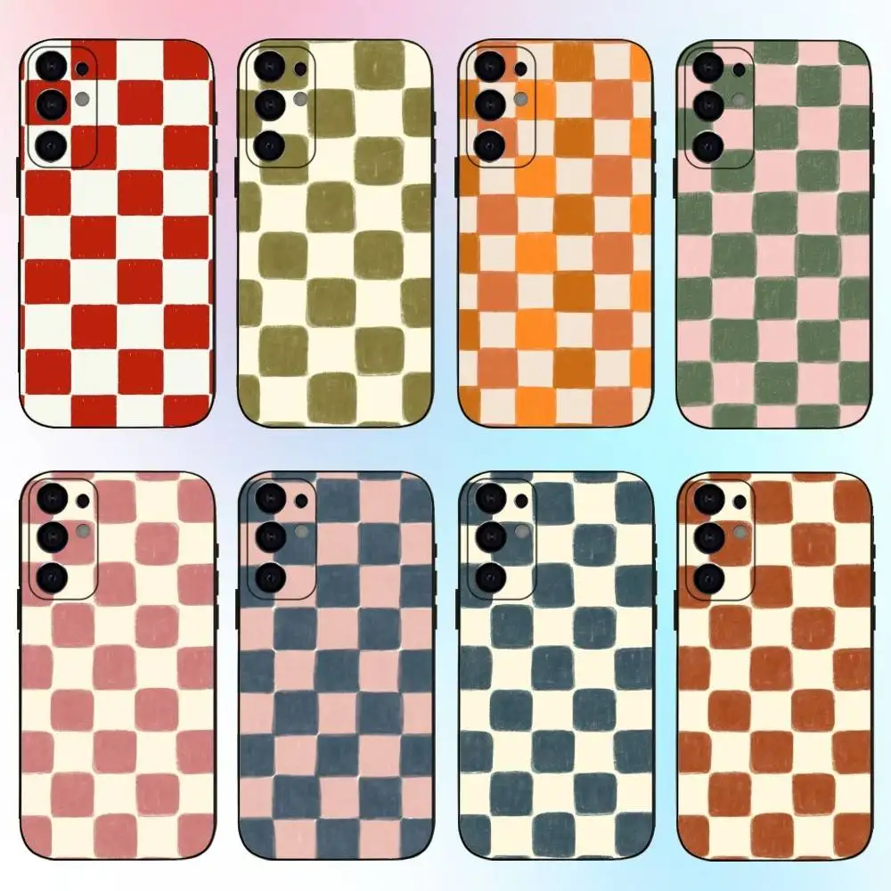 

cute square Phone Case For Samsung S25,S24,S21,S22,S23,S30,Ultra,S20,Plus,Fe,Lite,Note,10,9,5G Black Cover