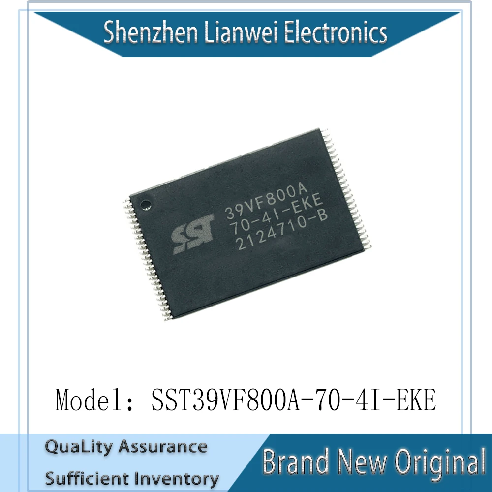 

100% New Original SST39VF800A SST39VF800A-70-4I-EKE IC FLASH Chipset TSOP-48