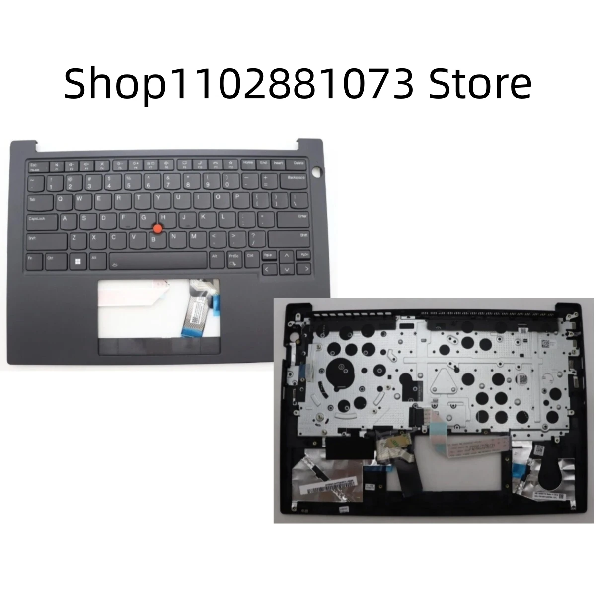 

New and Original Backlit keyboard Palmrest WWAN Cover Non FP Hole for Lenovo E15 Gen 2 5M11L59795