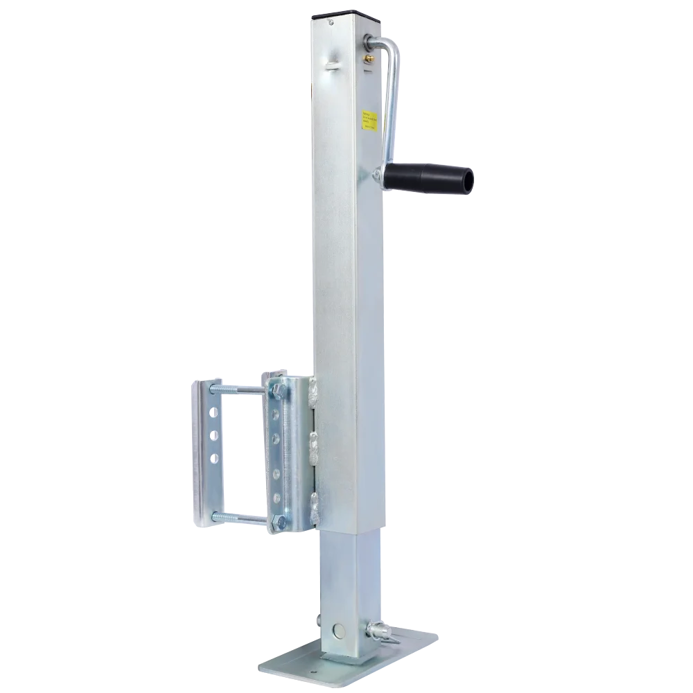 رافعة مقطورة شديدة التحمل، مقبس تثبيت ثابت مع ساق متدلية، 28.6 بوصة. من الرفع، الحمولة القصوى 2500 رطلاً #1