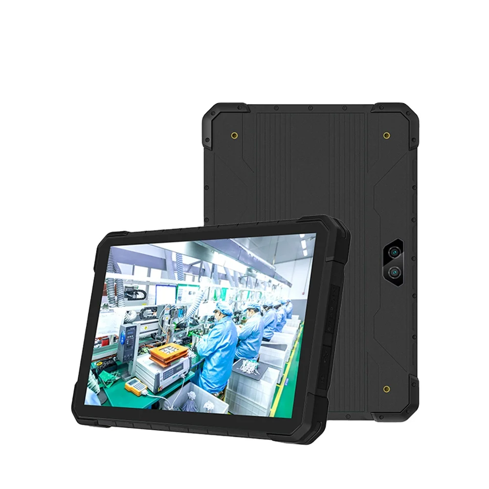 NEW 10.1 Inch Supports 4g Lte WIFI Nfc 12-pin USB Charge with Industrial Fingerprint Long-distance UHF Android Rugged Tablet