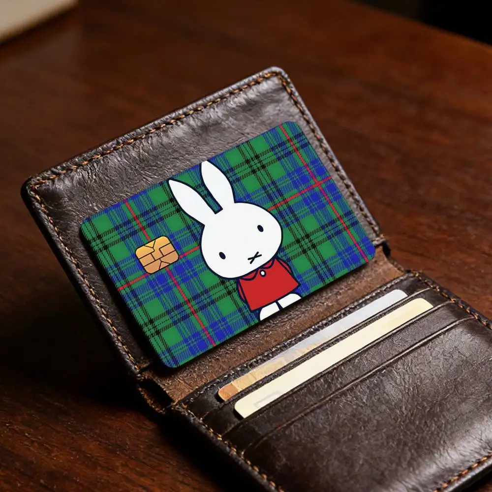 Cartoon-Hasenmotiv, süßes M-Miffy N-Nijntje-Design, exquisite Kartensticker für Debit-, Kredit- und Bankkarten, Schutzhülle, Geschenk für Schüler. – Detail 15