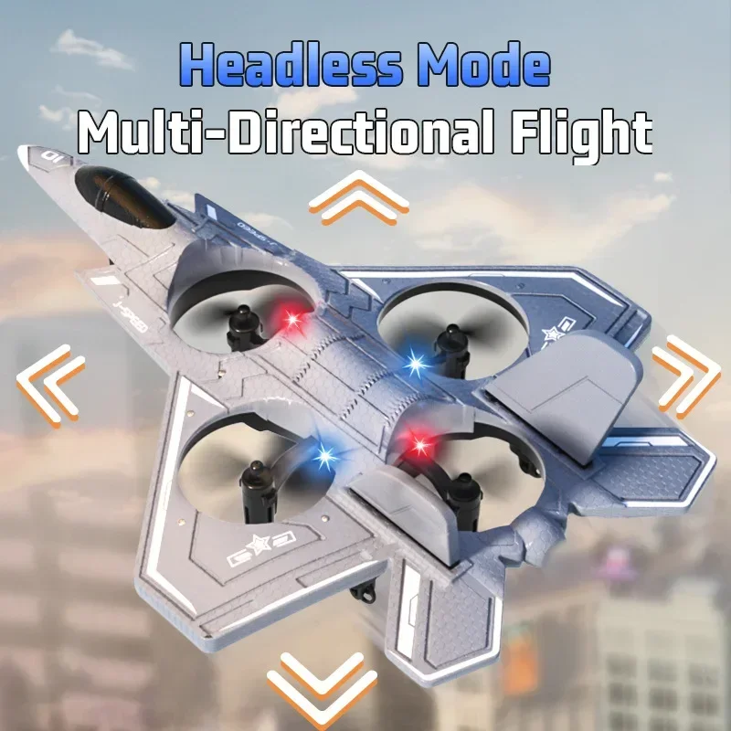 Jjrc H128 Rc طائرة شراعية 2.4G هليكوبتر تعمل بالتحكم عن بعد طائرة استشعار الجاذبية مع مقاتلي رغوة خفيفة للبنين الأطفال #3