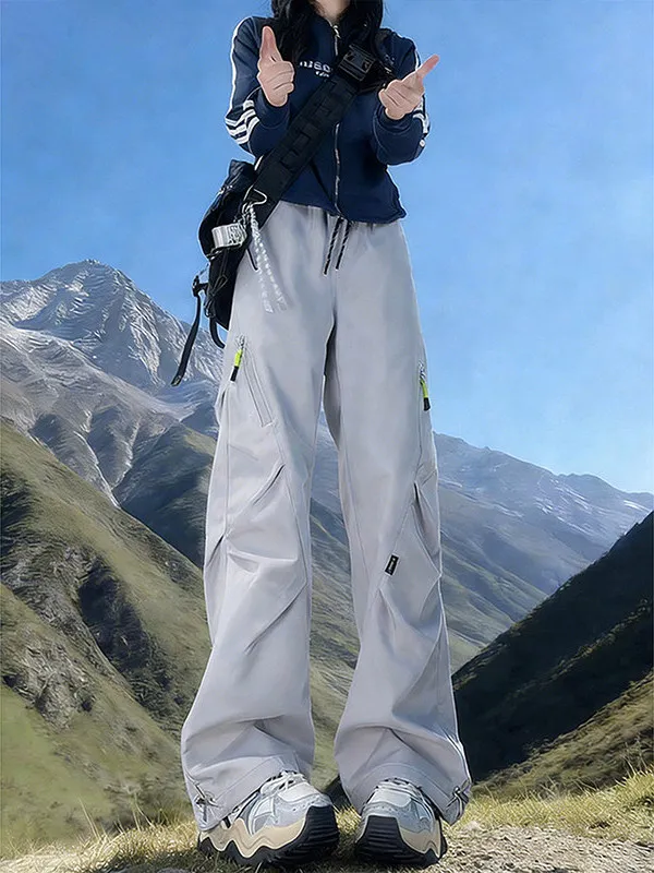 

Outdoor Tee-Proof Fce Lined Windproof Waterproof Hiking Mountain Climbing Pants Men Women Autumn Winter Sports Paratroop...