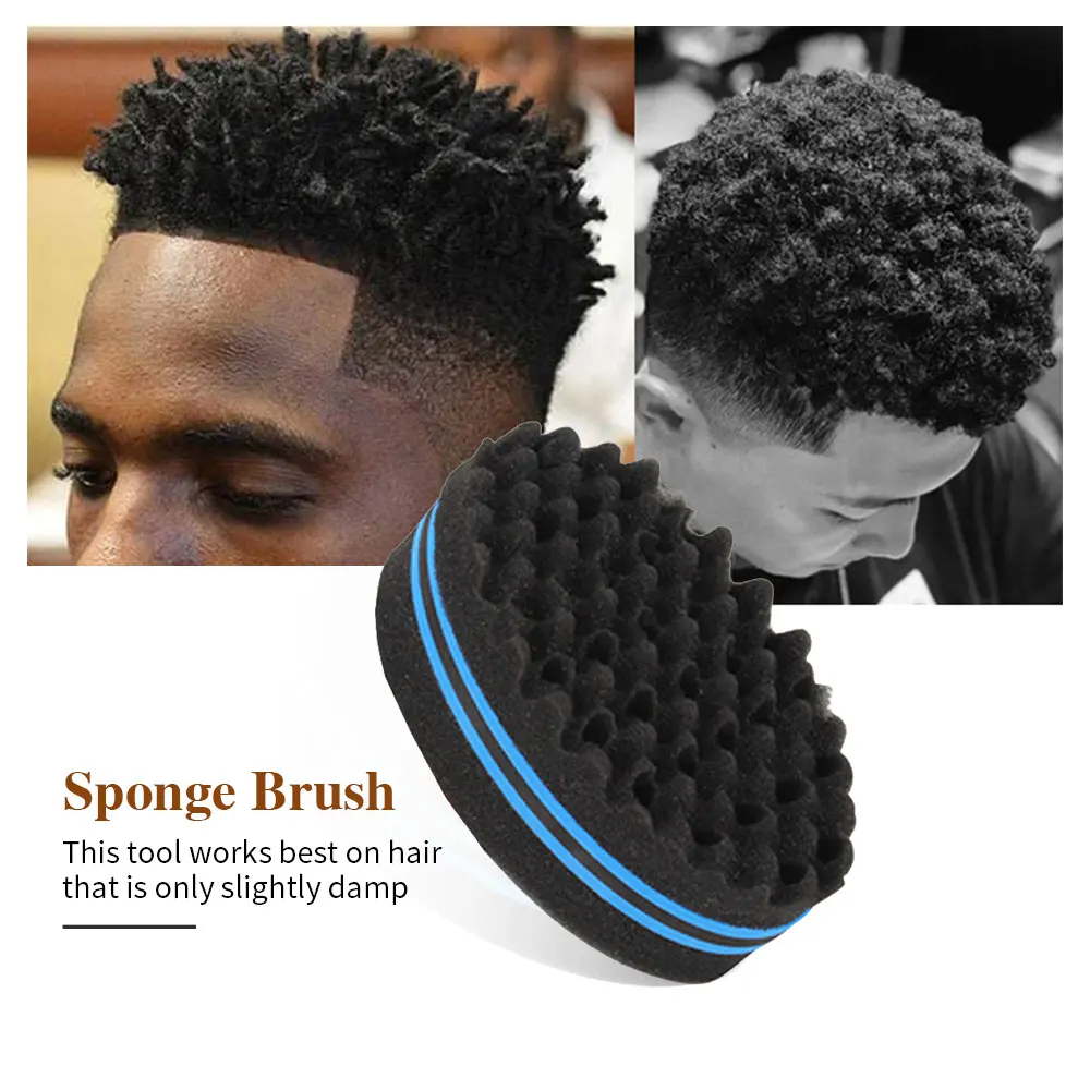 Afro Curly Hair Set With Sponge Brush Twist Hair Comb Glove Barbershop Curling Net Comb Salon Hairdressers Wave Hair Style Tools