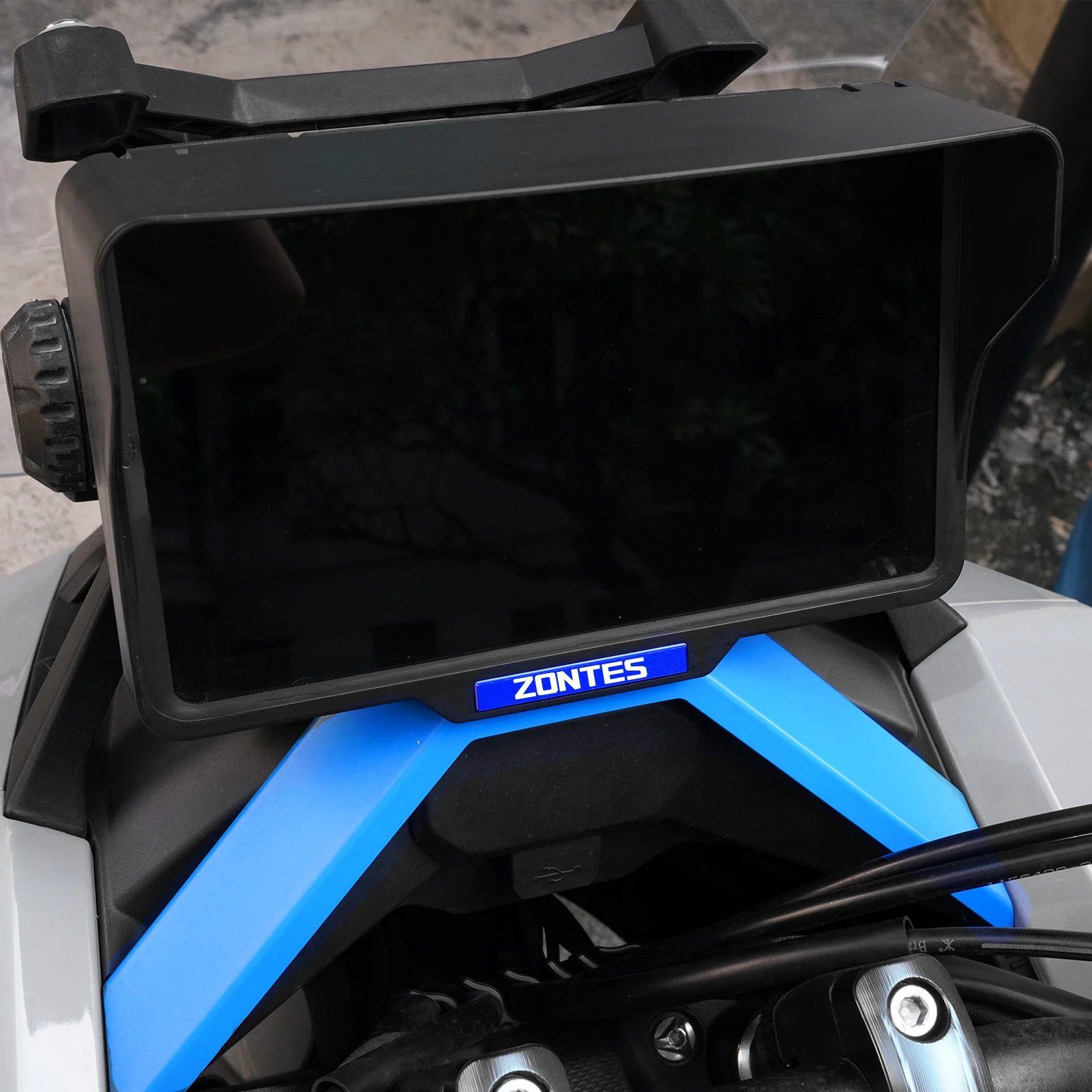 ل ZONTES 368G 368 G ZT368G 2024 2025 2026 دراجة نارية لوحة القيادة الشمس قناع أداة شاشة ظلة حامي 368G اكسسوارات #2