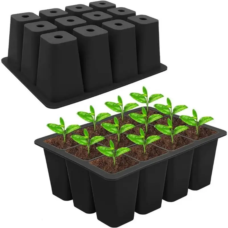 1PC Reusable Silicone Seed Starting Trays for Germination Plant Nursery Growing