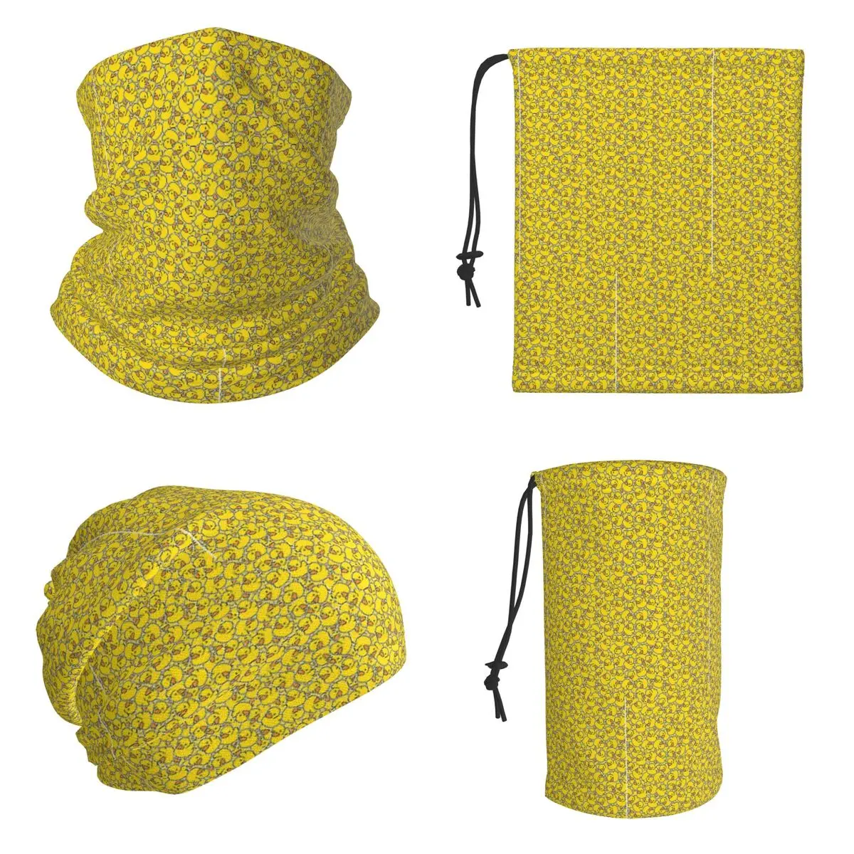 Yellow Classic Rubber Duck Bandana Neck Gaiter Printed Magic Scarf Cycling Headband Unisex Adult Windproof