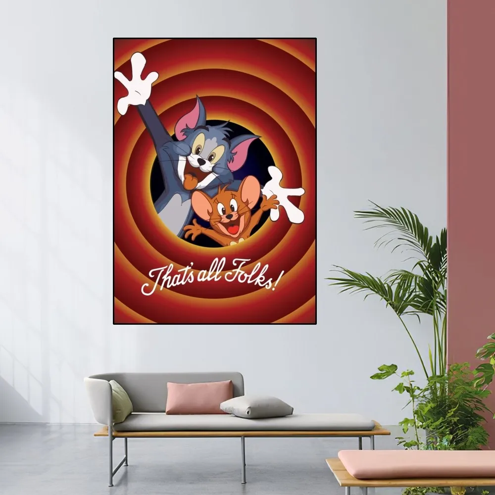 BEAST KINGDOM Tom and Jerry Cartoon Poster Home Room Decor Livingroom Bedroom Aesthetic Art Wall Painting Stickers