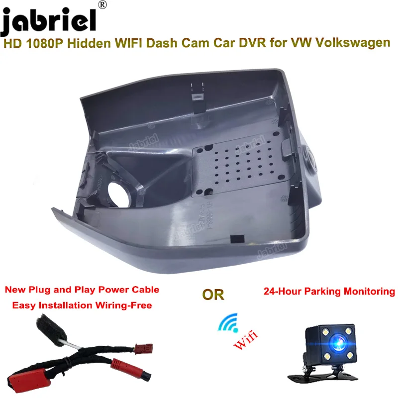 

Jabriel For 2021 2022 2023 2024 Volkswagen VW id 3 id3 ID3 ID.3 Dash Cam Camera Easy install FHD Wifi Car Dvr 24H Video Recorder