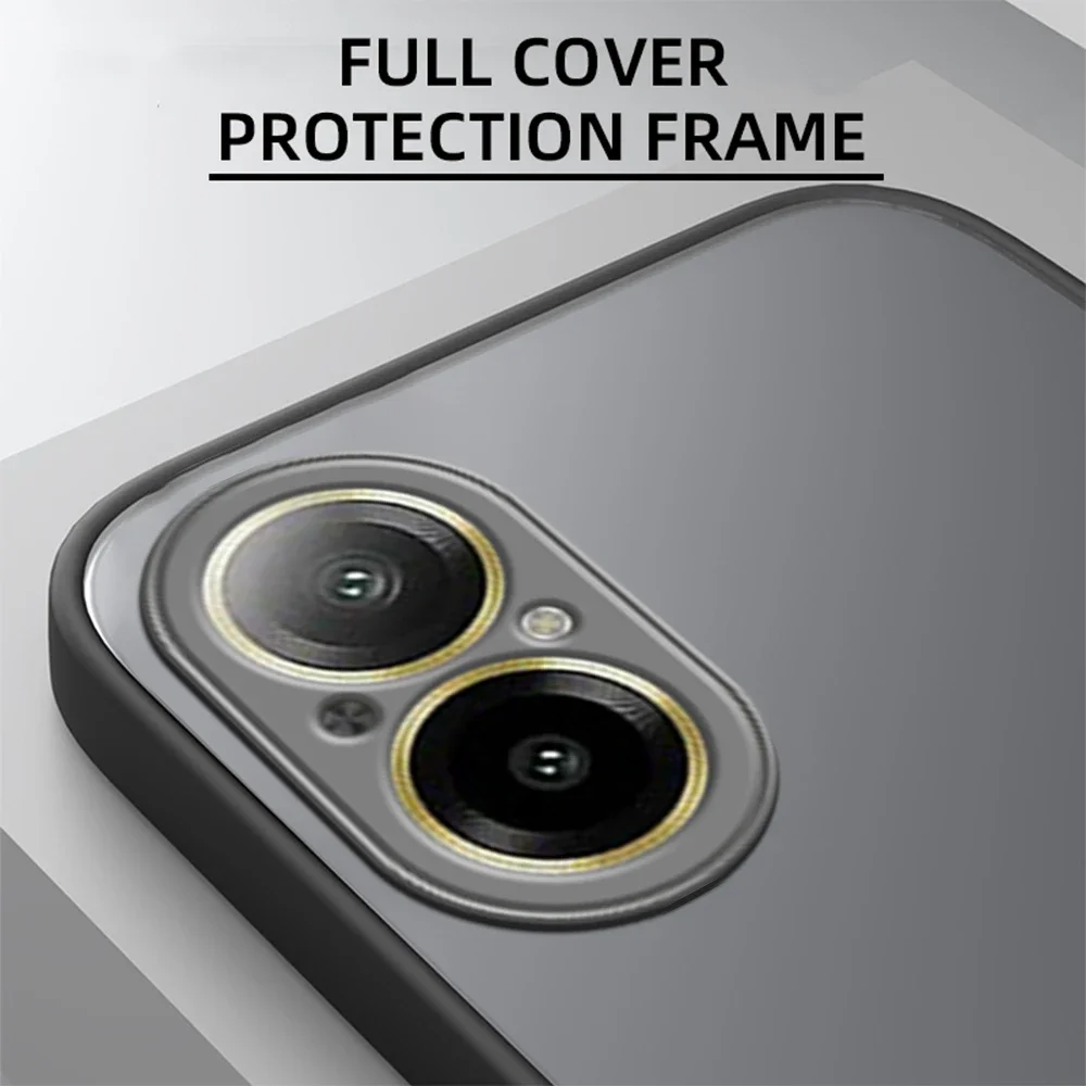 Shockproof Armor Matte Case For Realme C67 4G C65 Soft TPU Bumper Clear Hard PC Cover Capas On Realmi 11 Pro+ 12 ProPlus C53 C55 - view 4