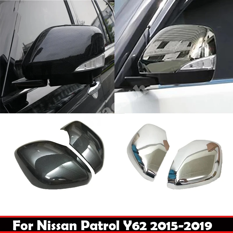 

Для Nissan Patrol Y62 2015-2019: хромированные накладки на зеркала заднего вида из ABS-пластика, защита от истирания, автомобильные аксессуары