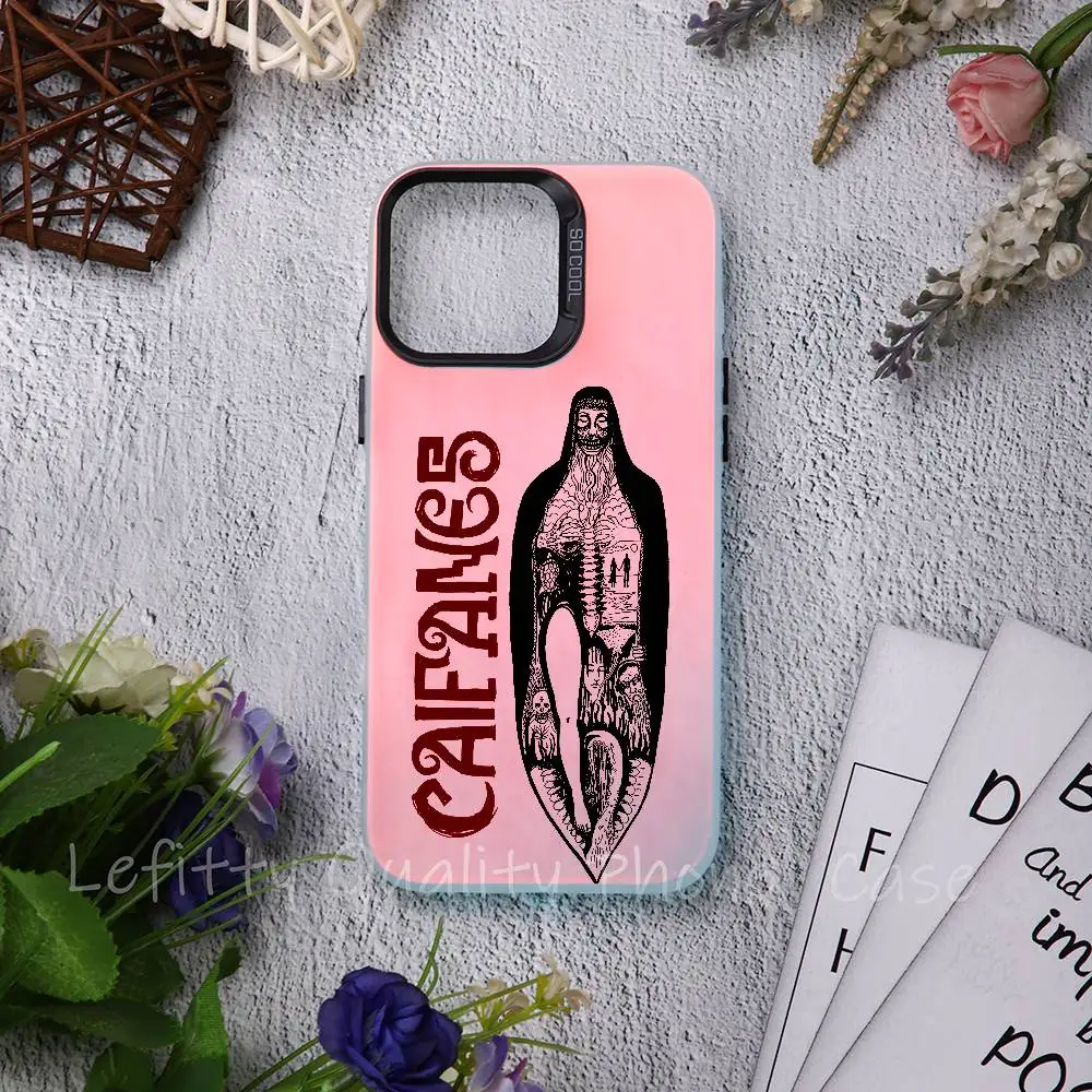 Чехол для телефона C-Caifanes El Nervio Del Volcan для IPhone 16, 15, 14, 13, 12, 11 Pro Max, матовый, аура, многоцветный, с лазерным градиентом, принципиально Чехол для телефона C-Caifanes El Nervio Del Volcan для IPhone 16, 15, 14, 13, 12, 11 Pro Max, матовый, аура, многоцветный, с лазерным градиентом, принципиально