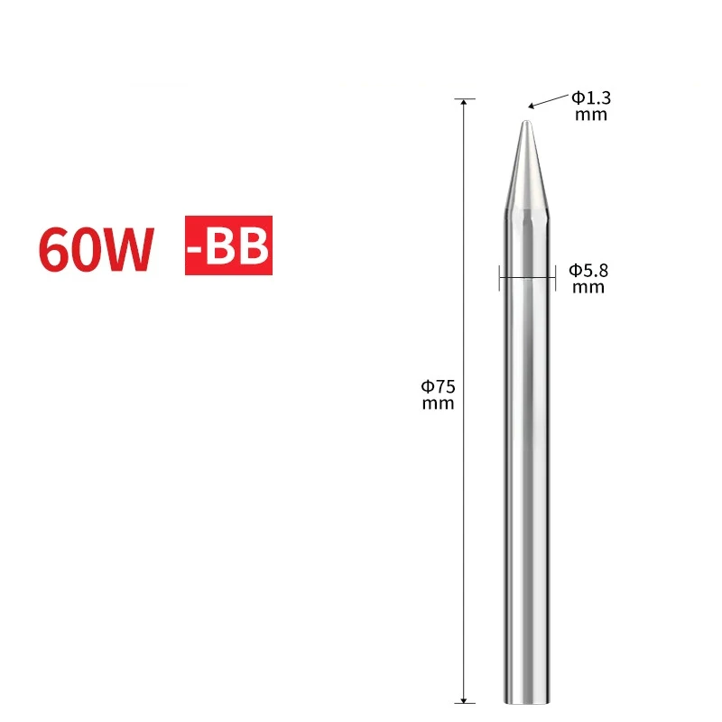 30W 40W 60W Pure Copper Soldering Iron Tip External Heat High Conductivity Replacement Head For For BGA Welding Repair Power Too