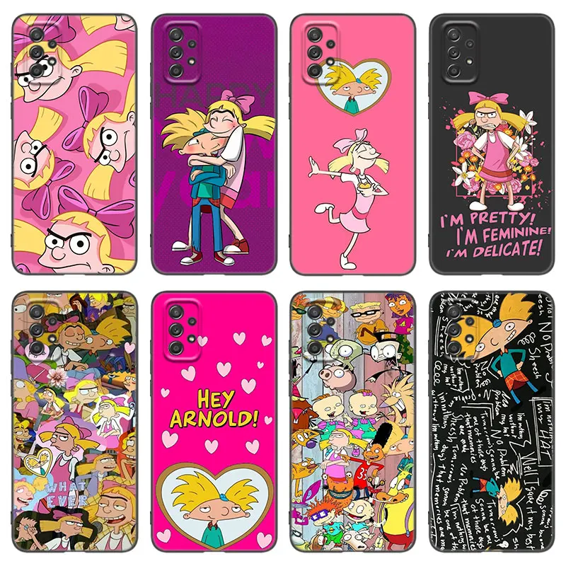 Hey Arnolds Cartoon Phone Case For Samsung A13 A22 A24 A32 4G A33 A34 A35 A52S A53 A54 A55 A73 5G A06 A12 A14 A15 A23 A51