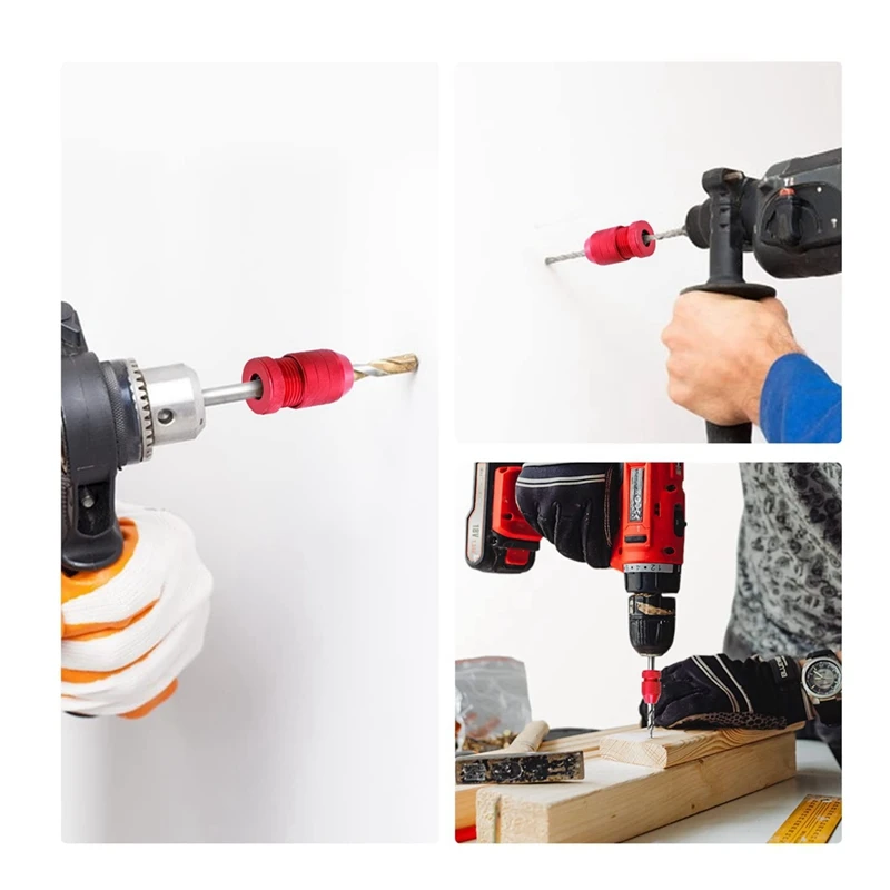 Набор стопорных наконечников для сверл, набор стопорных наконечников для сверл, ограничитель глубины сверла, применимый диапазон 3/64Inch-3-16Inch,15/64Inch-7/16Inch