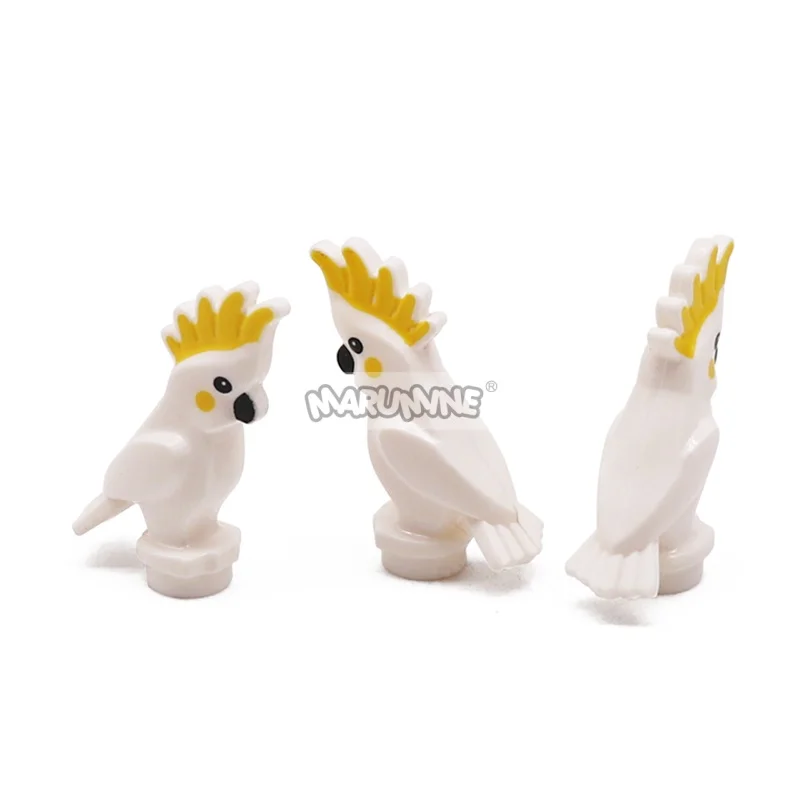 Marumine 10 SZTUK Klocki Konstrukcyjne Papuga MOC Zestaw do Składania Puzzle dla Dzieci Chłopców Dziewcząt Kreatywna Edukacyjna Zabawka Konstrukcyjna STEM