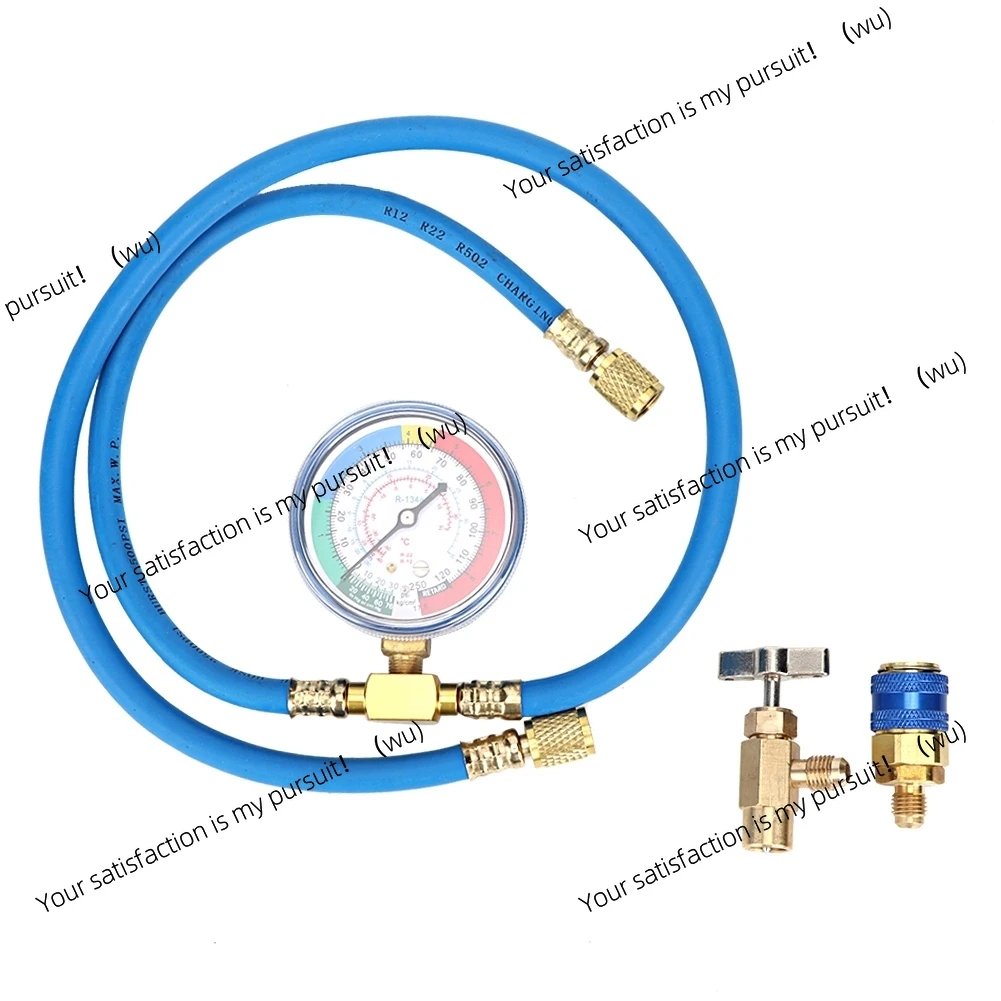 R134A Recharge Measuring Hose Can Tap Gauge Refrigerant Charging Pipe