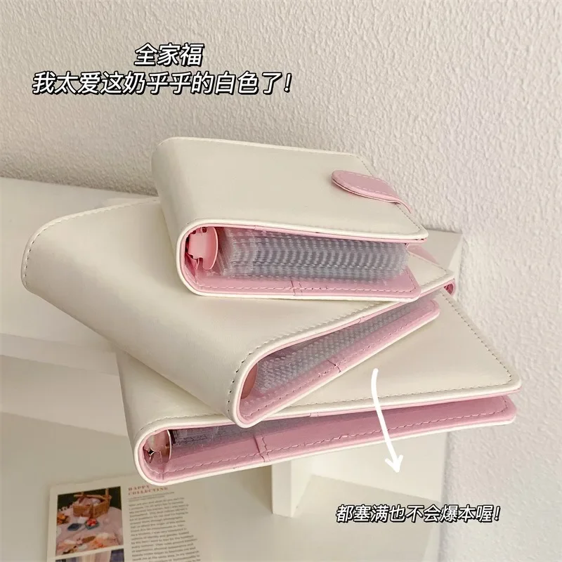 Candy Color Photocard Binder Loose-leaf Photo Album Card Holder Collection Book Poka Binder Book Binding Machine 포카포장용품