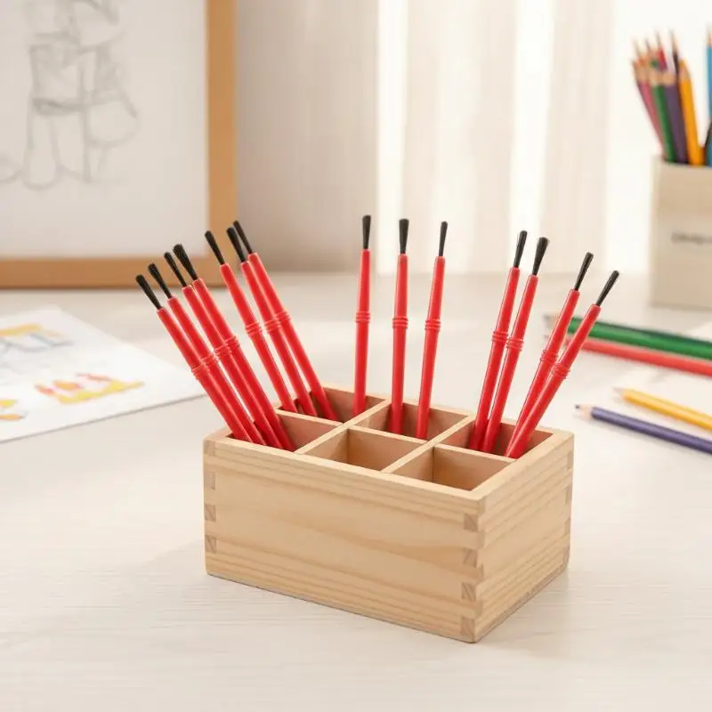 50Pcs Portable Painting Brushes Durable Art Brushes Set for Watercolor Acrylic Kids School Art Class Home Daily Use