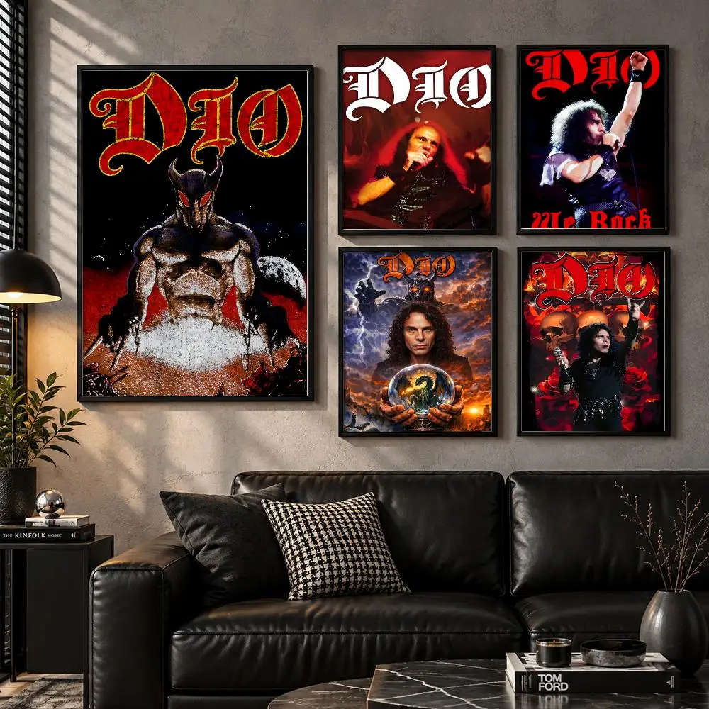 Album-Performance-Alternative-Stageart-Collectible-Legendary Dio Poster Aesthetic Unframed Wall Prints for Bedroom & Living Room