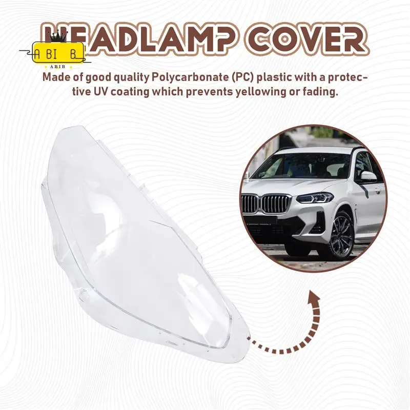 

ABIB-для BMW X3 G01 2018 2019 2020, крышка автомобильной фары, прозрачная линза, абажур в виде фары