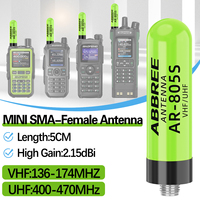 ABBREE AR-805S Mini SMA-Female Antenna For Walkie Talkie UHF/VHF High Gain For Baofeng UV-5R Mini UV-21 PRO UV-32 Ham Radio
