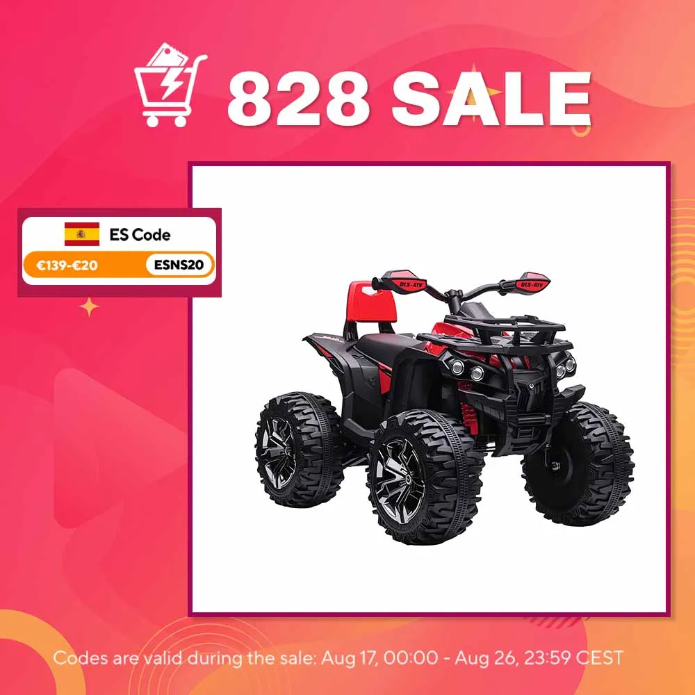 HOMCOM QUAD ELÉCTRICO NIÑOS 12V