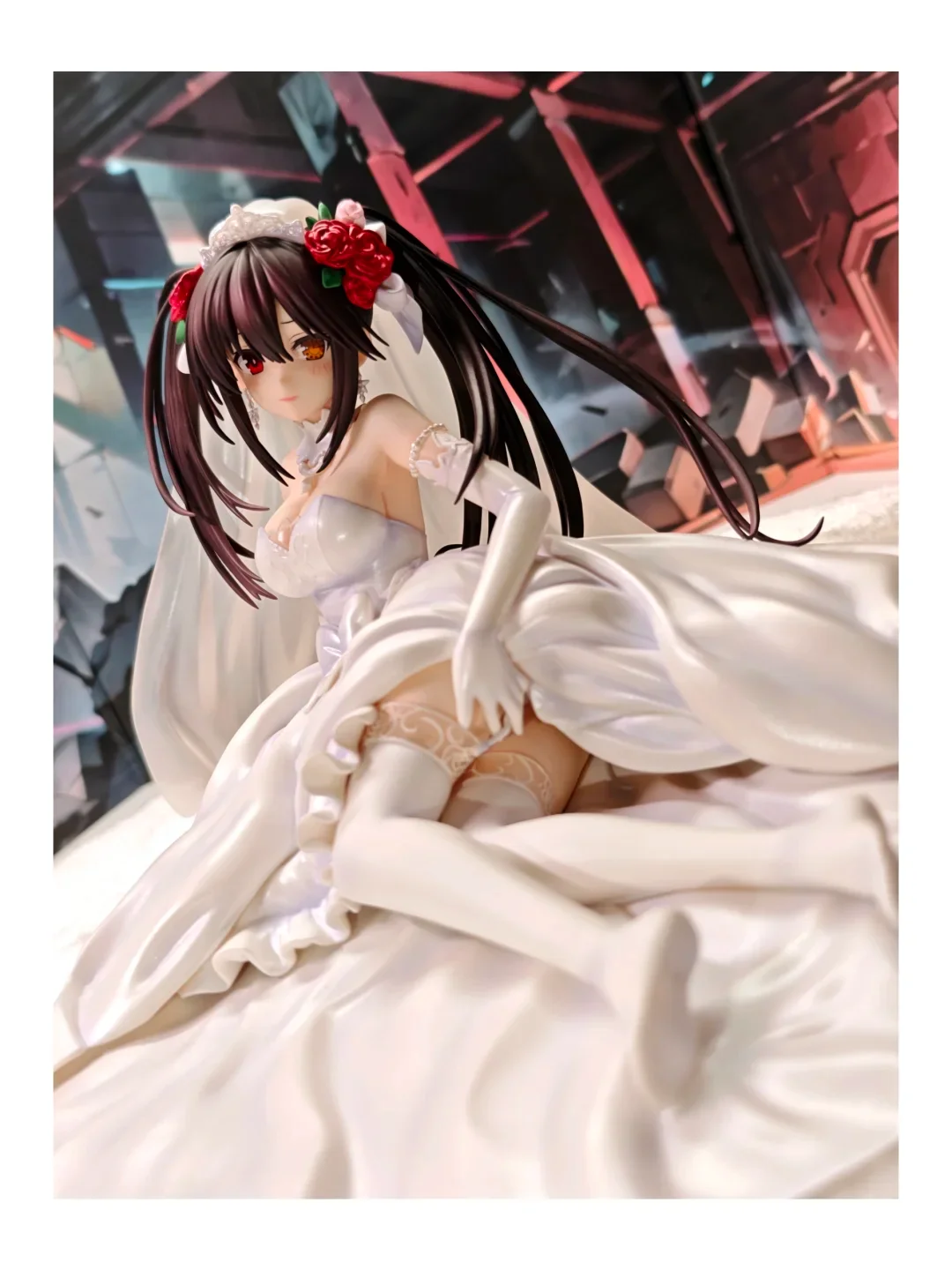 

Kdcolle Date A Live Kurumi свадебное платье аниме фигурка Date A Bullet Yatogami Tohka фигурка Коллекционная модель игрушка в подарок