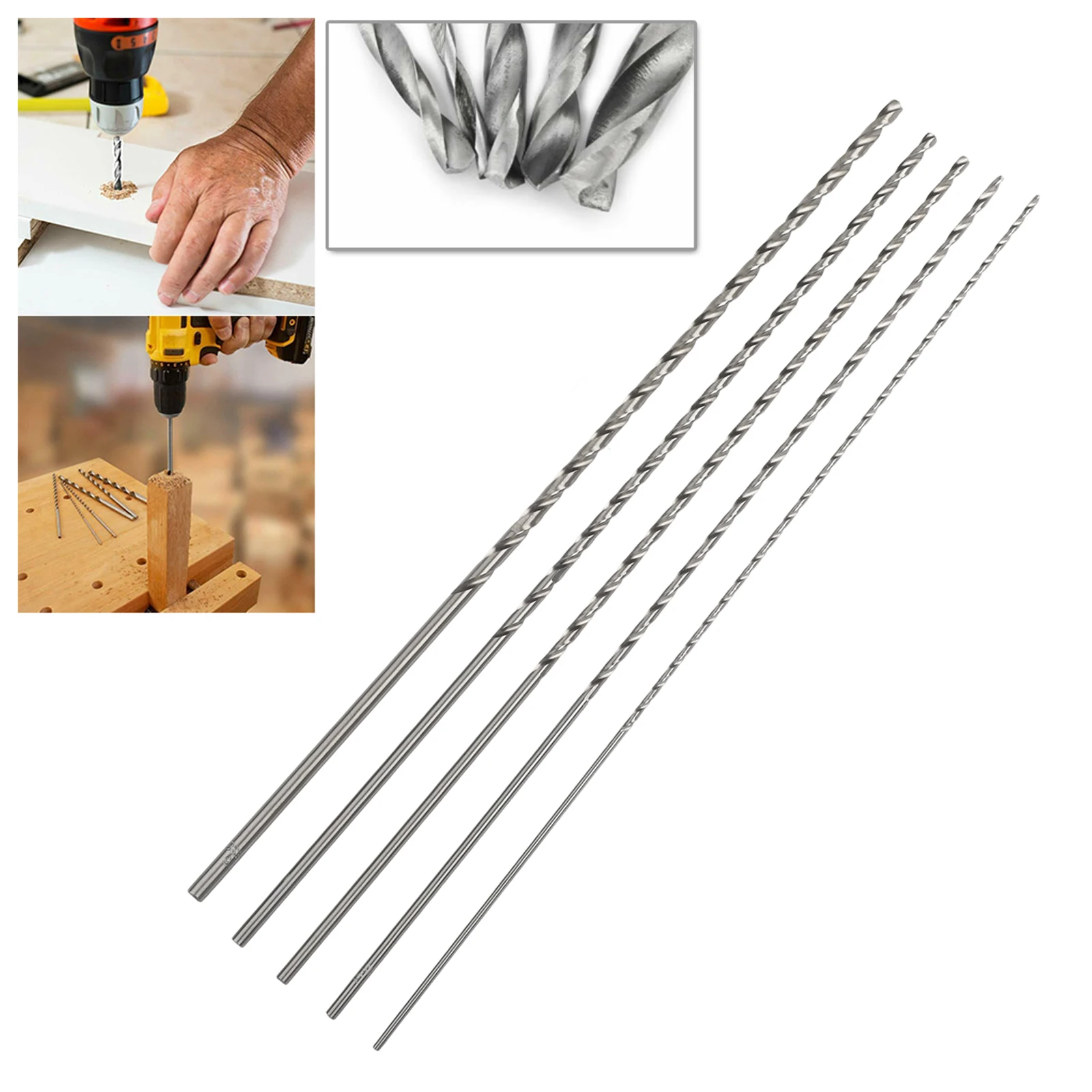 عالية السرعة الصلب لقمة ثقب طويلة مستديرة عرقوب الفضة أداة ورشة عمل 300 مللي متر معدات الحفر حار جديد جودة عالية