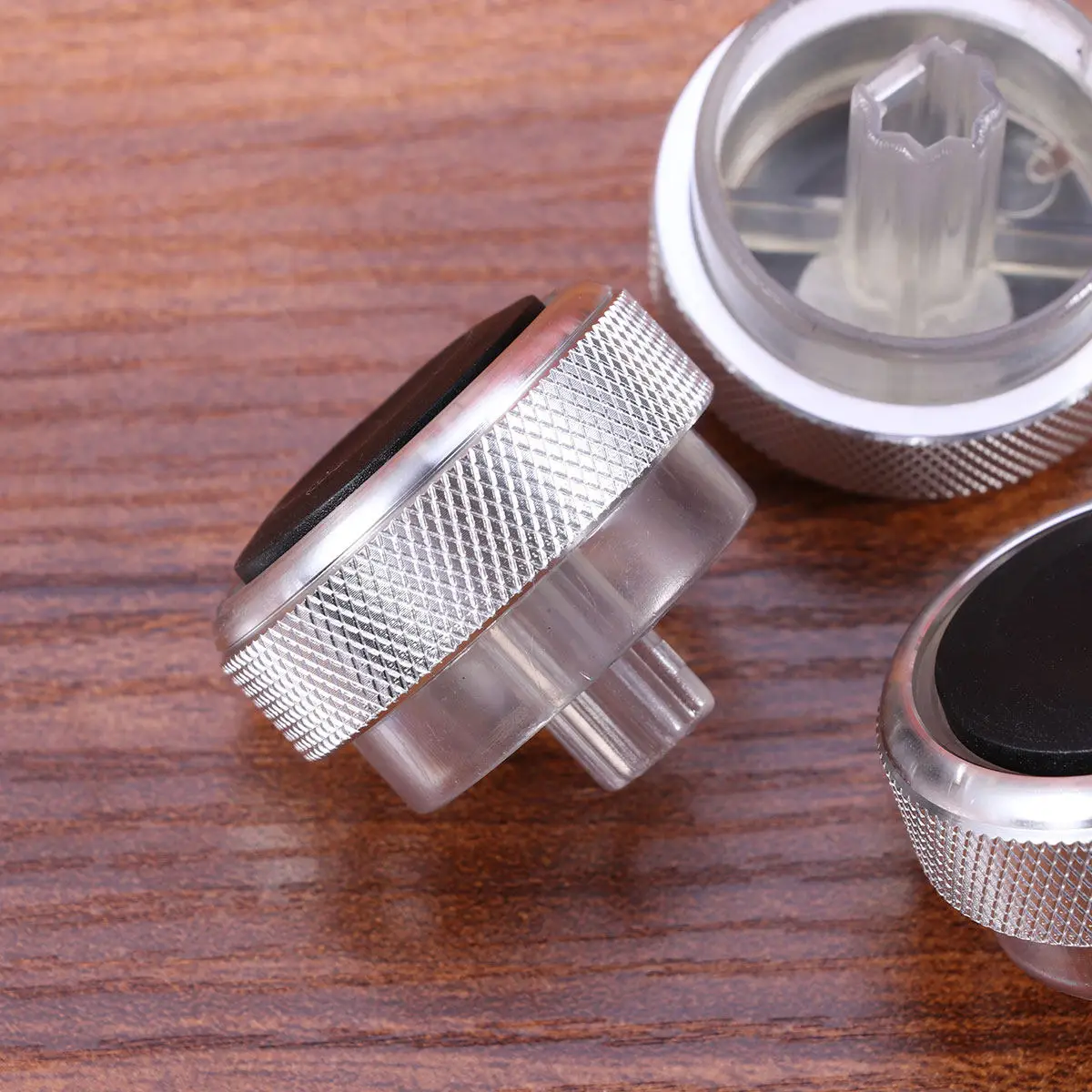 

Комплект из 3 серебристых колпачков-накладок для кнопок управления кондиционером с подсветкой, легкая установка, для Toyota 2005-2014