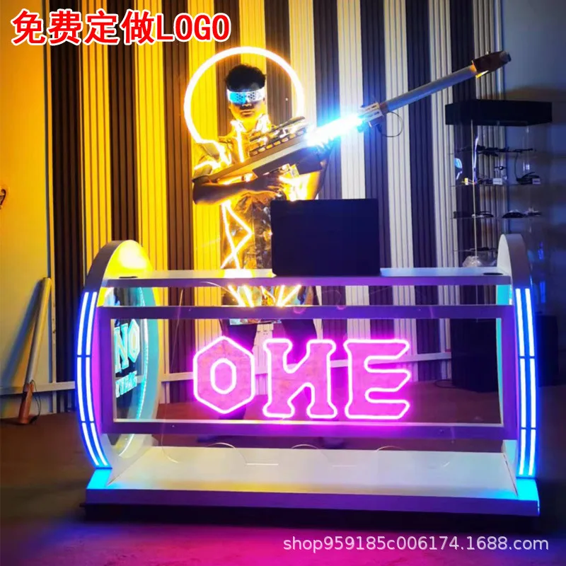 

Барный стол для диджеев, стол для диджеев, КТВ, коробка для вечеринок, светодиодный светящийся акриловый стол-бабочка, акриловая атмосфера, стол для диджеев