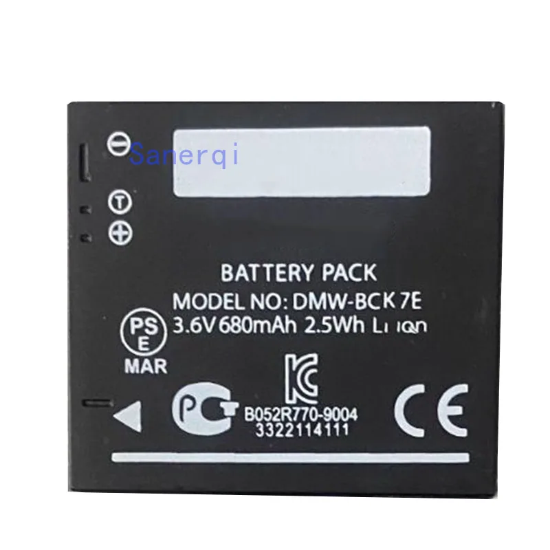 

Аккумулятор DMW-BCK7E для Panasonic Lumix DMC-S3 DMC-S5 DMC-SZ1 DMC-SZ02 DMC-SZ5 DMC-SZ7 DMC-S3 S5 SZ1 SZ5