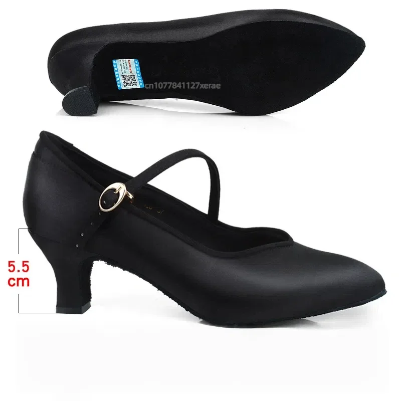 Professionelle Tanzschuhe für Damen, modernes Design, hoher Absatz, weiche Sohle, rutschfest, für Gesellschaftstanz, Walzer, lateinamerikanische Tänze, Auftritte und Partys. – Detail 10
