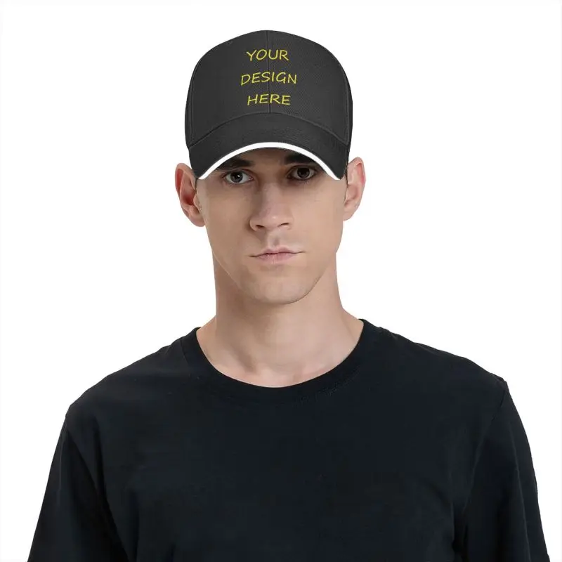 Custom Your Photo Logo Text Print Baseball Cap Men Women Breathable Your Design Here DIY Dad Hat Sports