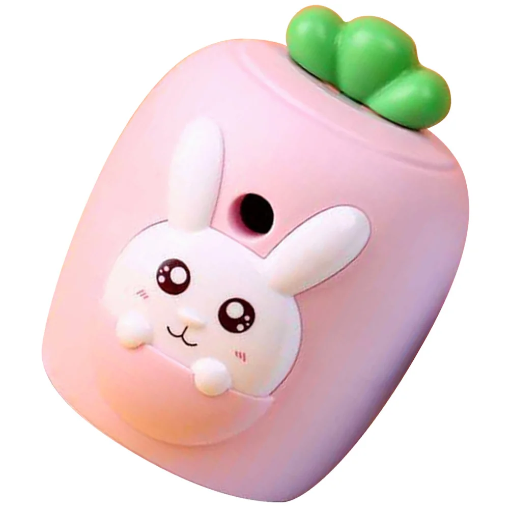 

Handheld Pencil Sharpener Portable Carrot Shaped Students Stationery Lightweight Manual Sharpener for School Office Use Bright