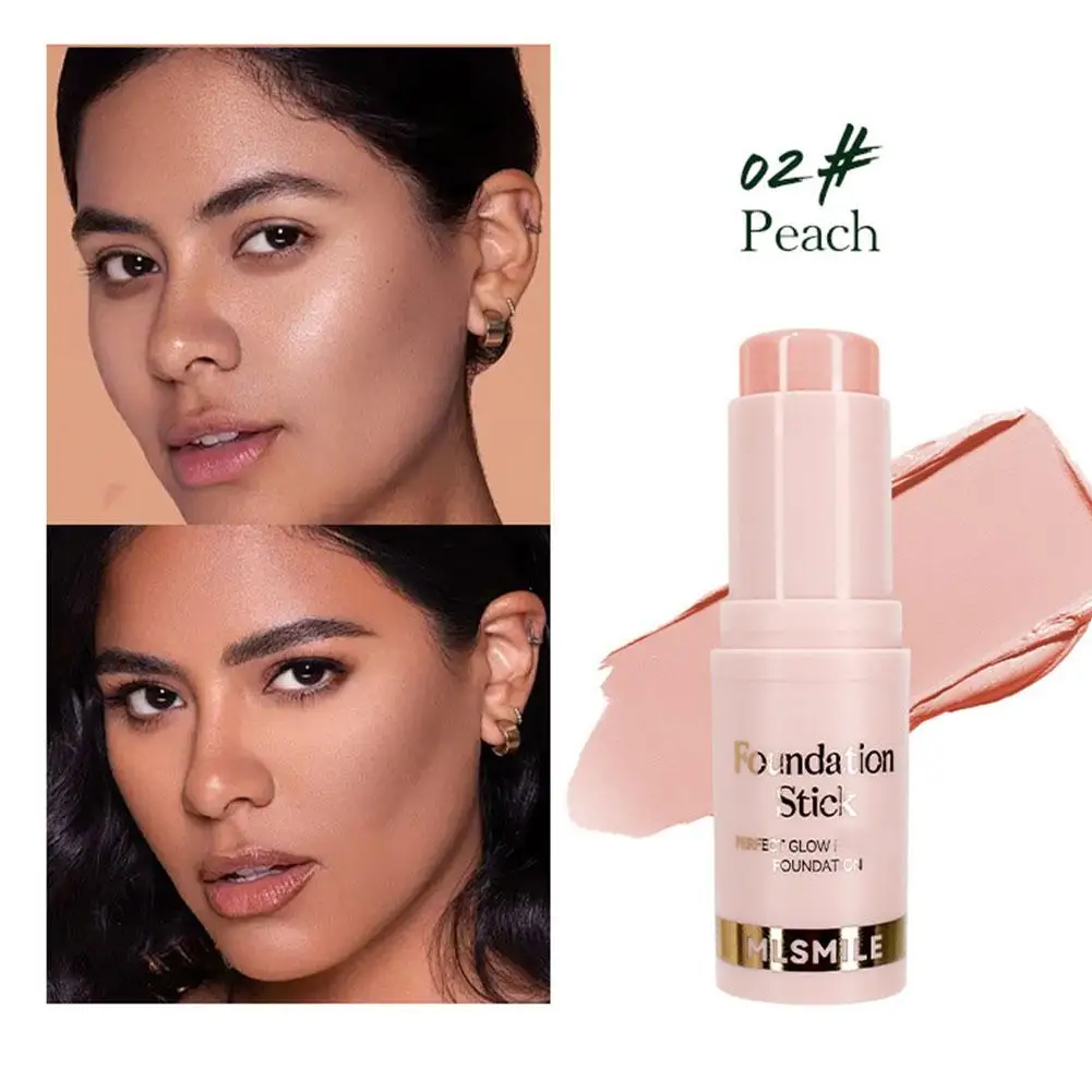 Puder Foundation Stick wasserdicht, schweiß fest, aufhellende Flüssigkeit mit mattem Foundation Stick Light Concealer Glättung k9z9