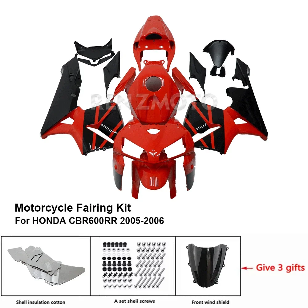 Motorcycle Fairing Injection Bodywork Set Decorative Body Kit Plastic For HONDA CBR600RR CBR600 CBR 600 RR 2005 2006 Accessories