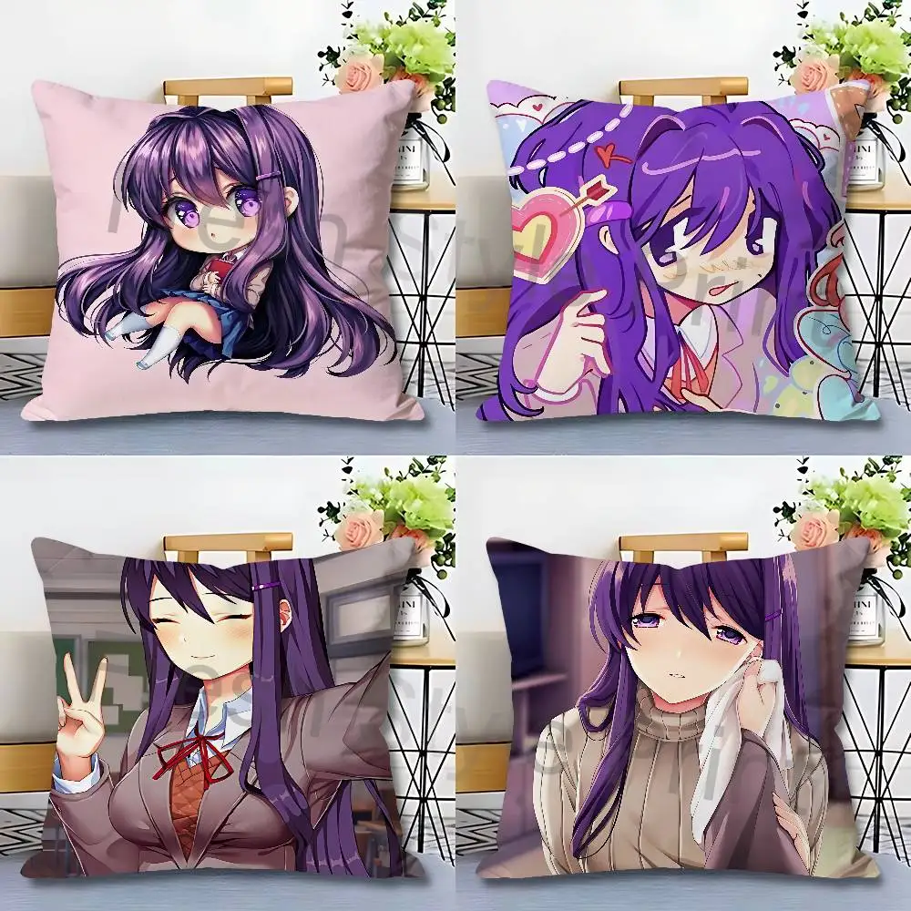 

Cartoon Girl Y-Yuri Anime Celebrity Merchandise All-Match Printed Pillow Case Sofa Car Office Room Decoration Protector
