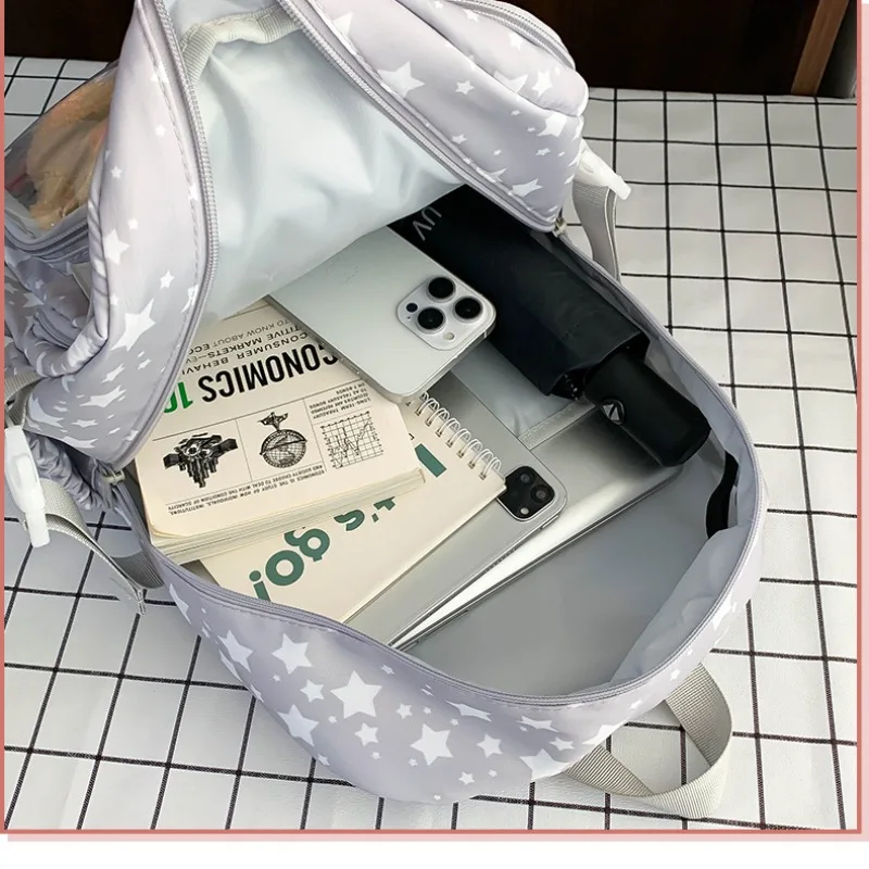 HAEX Aesthetic Women Ita Bags 2025 Clear Window DIY Doll Show Students Commute Backpacks Large Capacity Casual Daily Bolso Mujer