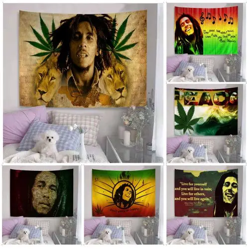 

Bob Marley singer Tapestry Colorful Tapestry Wall Hanging Bohemian Wall Tapestries Mandala Wall Hanging Sheets