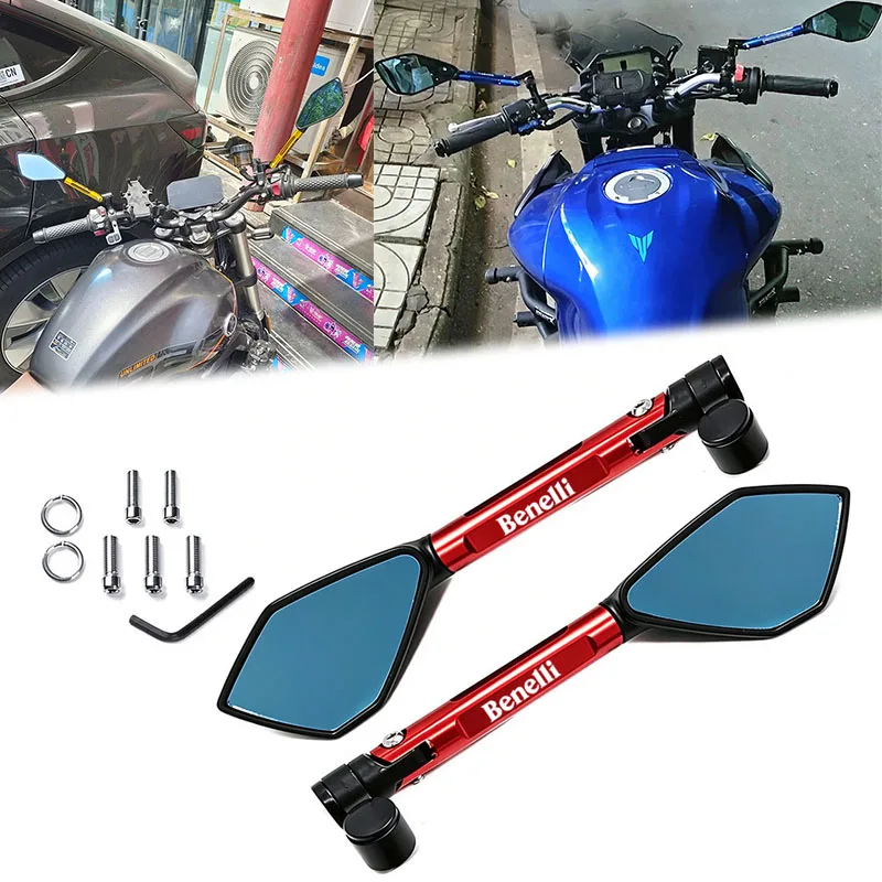 Motorcycle Handlebar Rear View Mirrors Anti-glare Mirror For Benelli BN600 BN302 Stels600 BJ250 BJ 250 TNT125 135 TNT250
