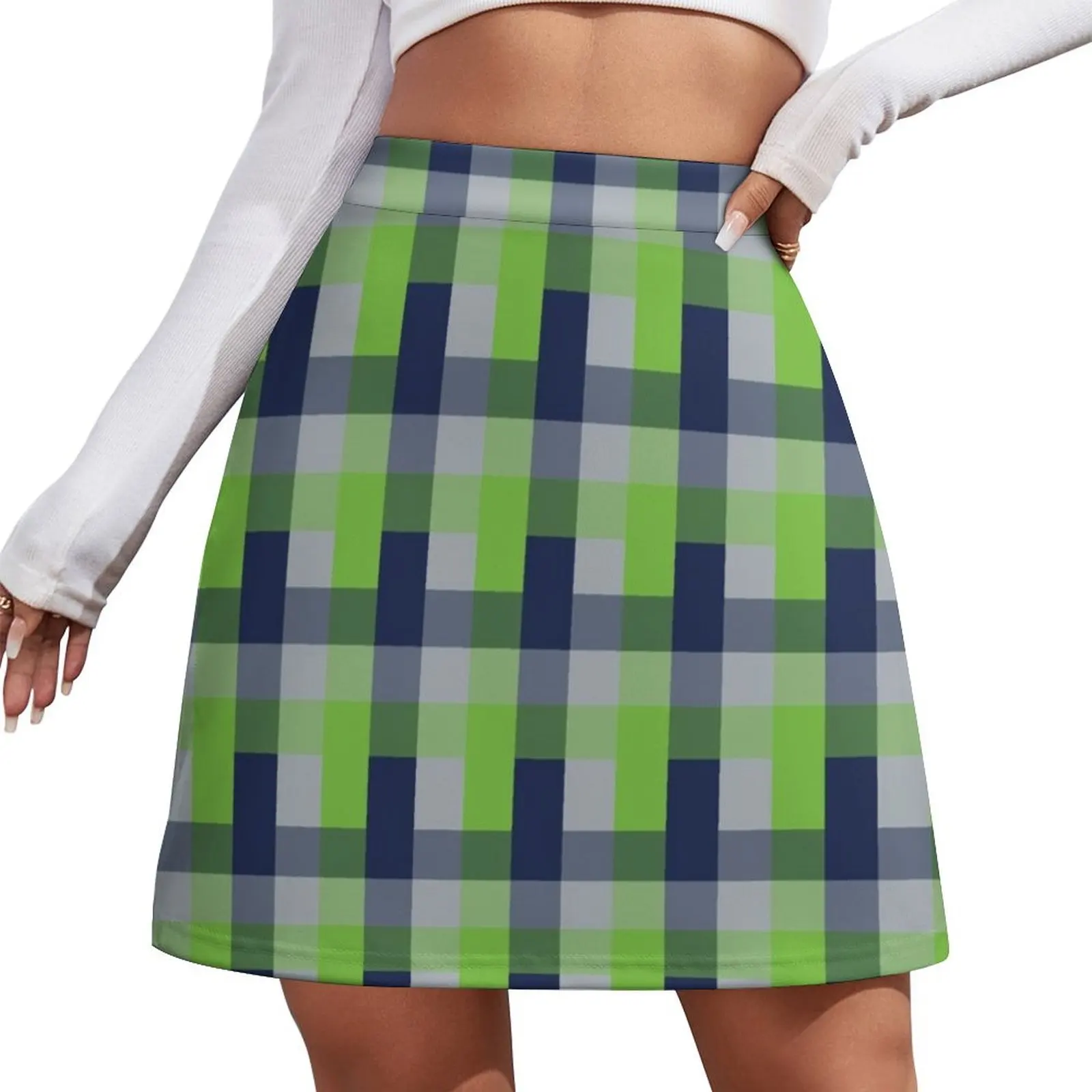 Pacific Northwest Plaid Mini Skirt Female dress Women clothing chic and elegant woman skirt Woman skirt